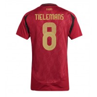 Camiseta Bélgica Youri Tielemans #8 Primera Equipación para mujer Eurocopa 2024 manga corta